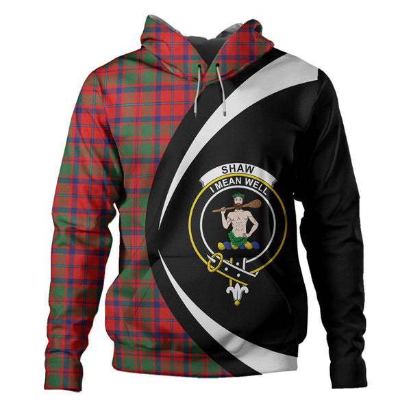 Shaw of Tordarroch Modern Clan Badge Tartan Hoodie Circle Style