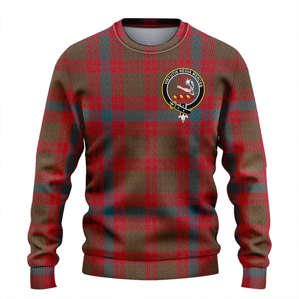 Skene Weathered Clan Badge Tartan Knitted Sweater