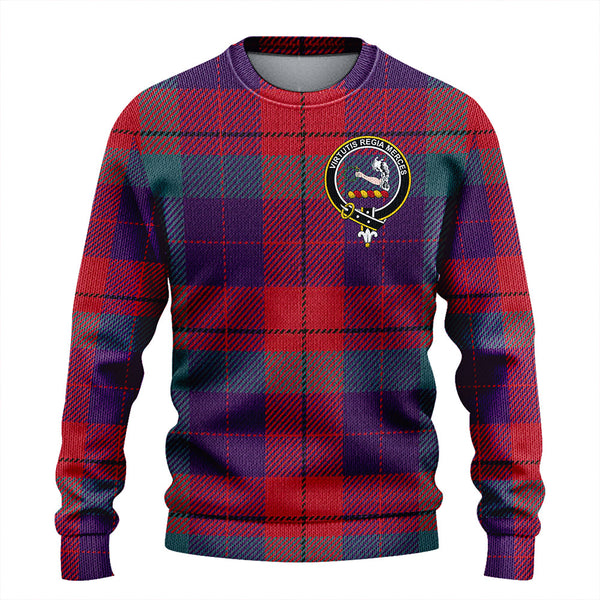 Skene of Cromar Weathered Clan Badge Tartan Knitted Sweater
