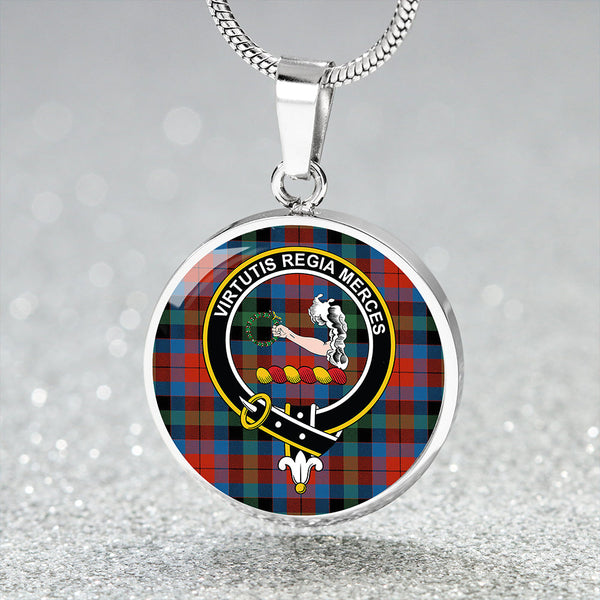 Skene of Cromar (Cant version) Ancient Clan Badge Tartan Classic Circle Necklace