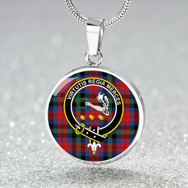 Skene of Cromar (Cant version) Modern Clan Badge Tartan Classic Circle Necklace