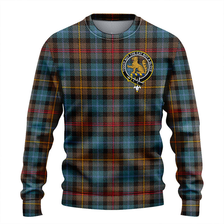 Smith (MacGowan Hunting) Weathered Clan Badge Tartan Knitted Sweater