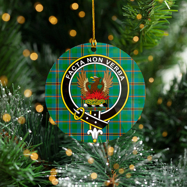Snodgrass Ancient Clan Badge Tartan Plastic Christmas Ornaments