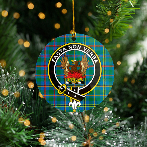 Snodgrass Modern Clan Badge Tartan Plastic Christmas Ornaments