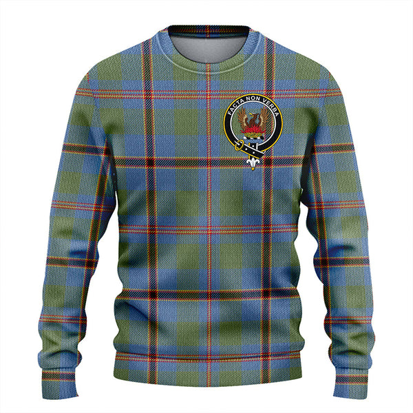 Snodgrass Weathered Clan Badge Tartan Knitted Sweater