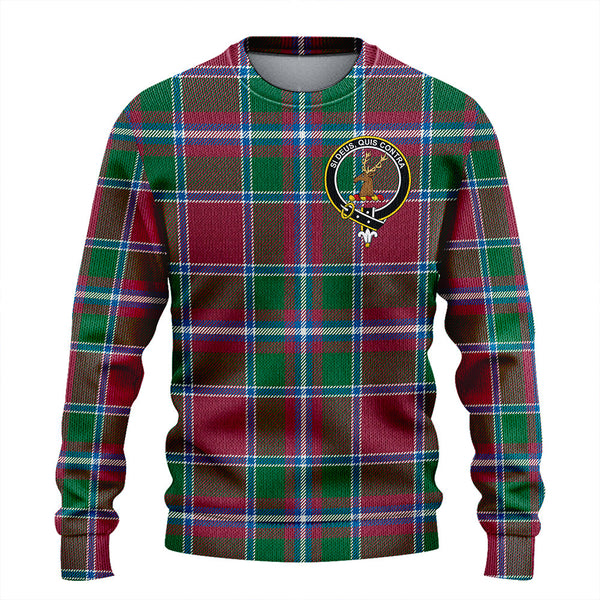 Spens Ancient Clan Badge Tartan Knitted Sweater
