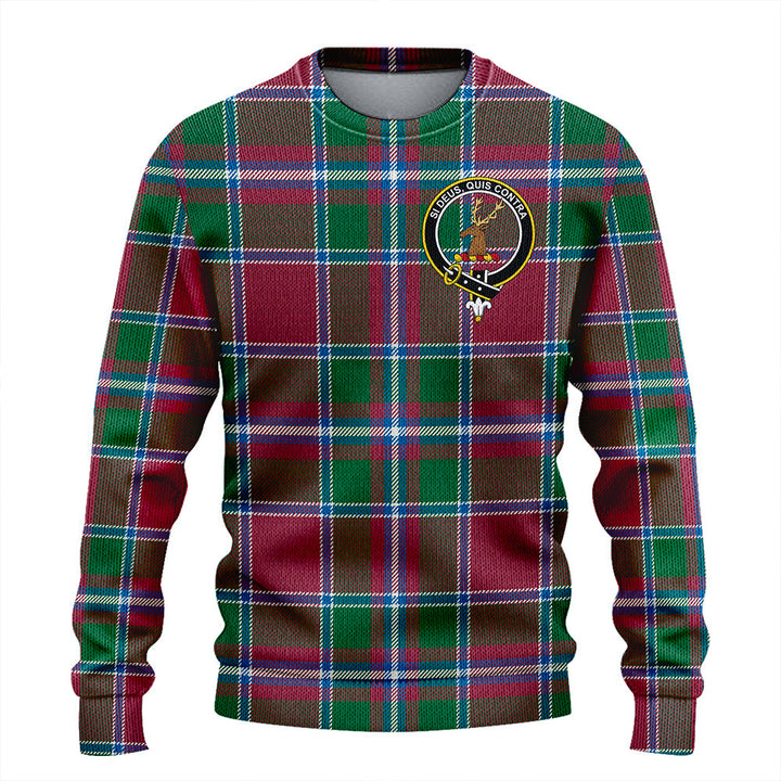 Spens Ancient Clan Badge Tartan Knitted Sweater