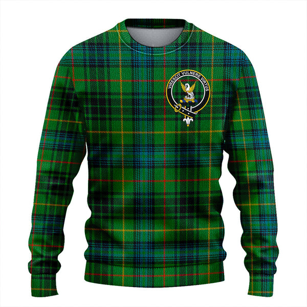 Stewart Hunting Ancient Clan Badge Tartan Knitted Sweater