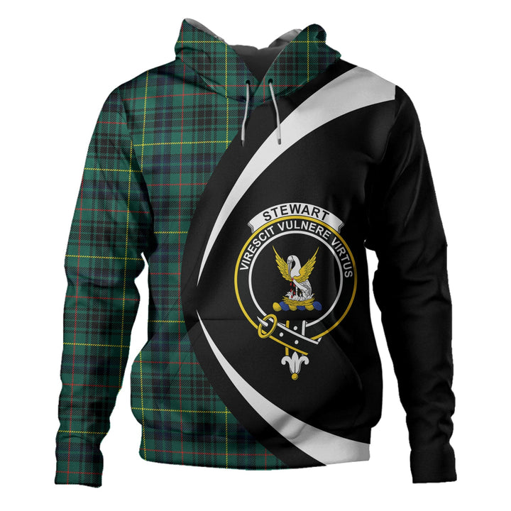 Stewart Hunting Modern Clan Badge Tartan Hoodie Circle Style