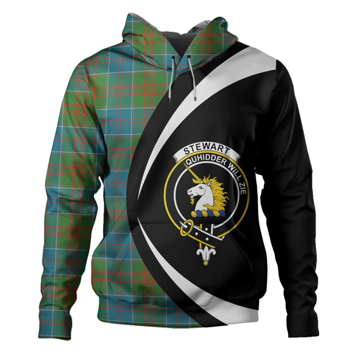 Stewart of Appin Hunting Ancient Clan Badge Tartan Hoodie Circle Style