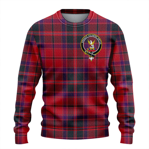 Stewart of Ardshiel Weathered Clan Badge Tartan Knitted Sweater