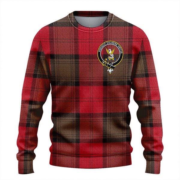 Stewart of Atholl Weathered Clan Badge Tartan Knitted Sweater