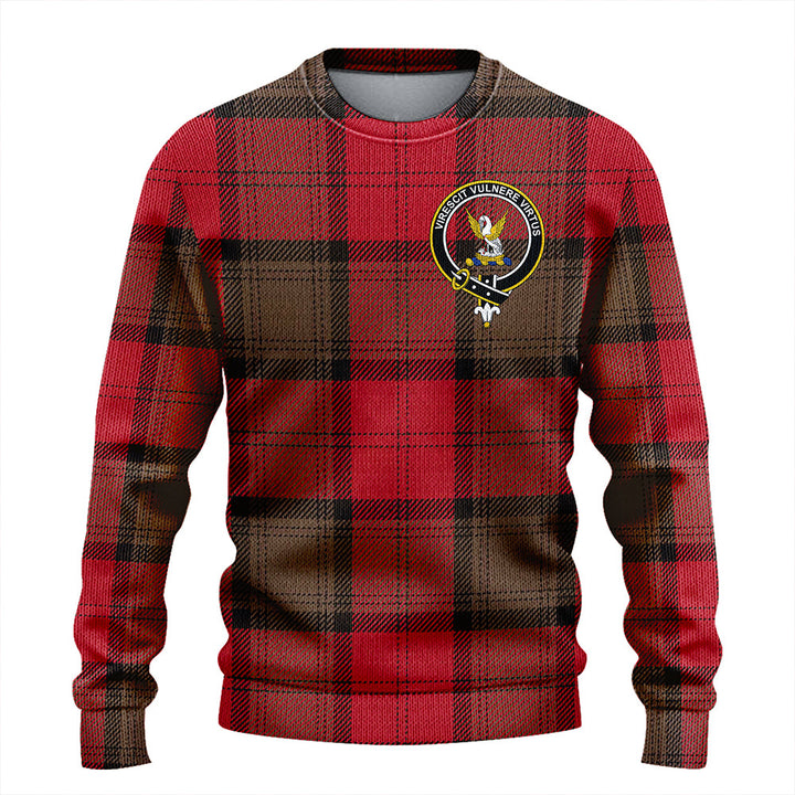 Stewart of Atholl Weathered Clan Badge Tartan Knitted Sweater