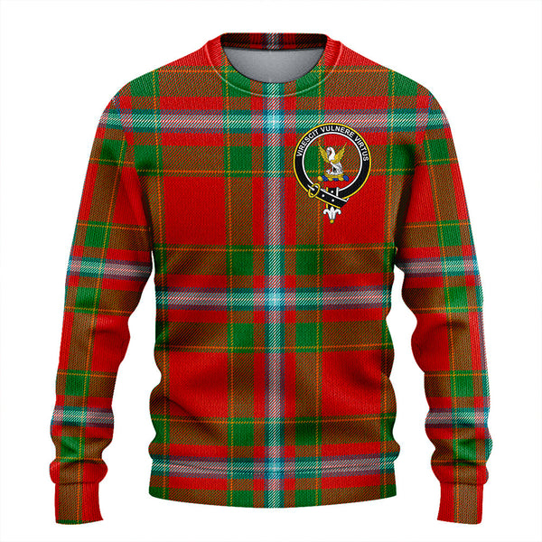 Stewart of Fingask Ancient Clan Badge Tartan Knitted Sweater