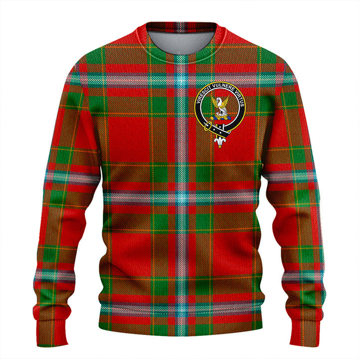 Stewart of Fingask Ancient Clan Badge Tartan Knitted Sweater