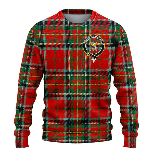Stewart of Galloway Ancient Clan Badge Tartan Knitted Sweater