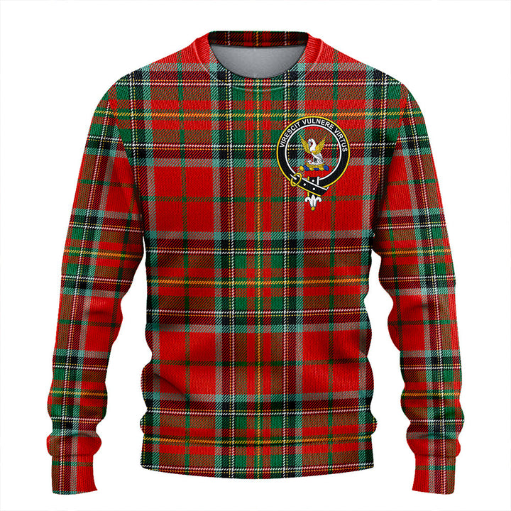 Stewart of Galloway Ancient Clan Badge Tartan Knitted Sweater