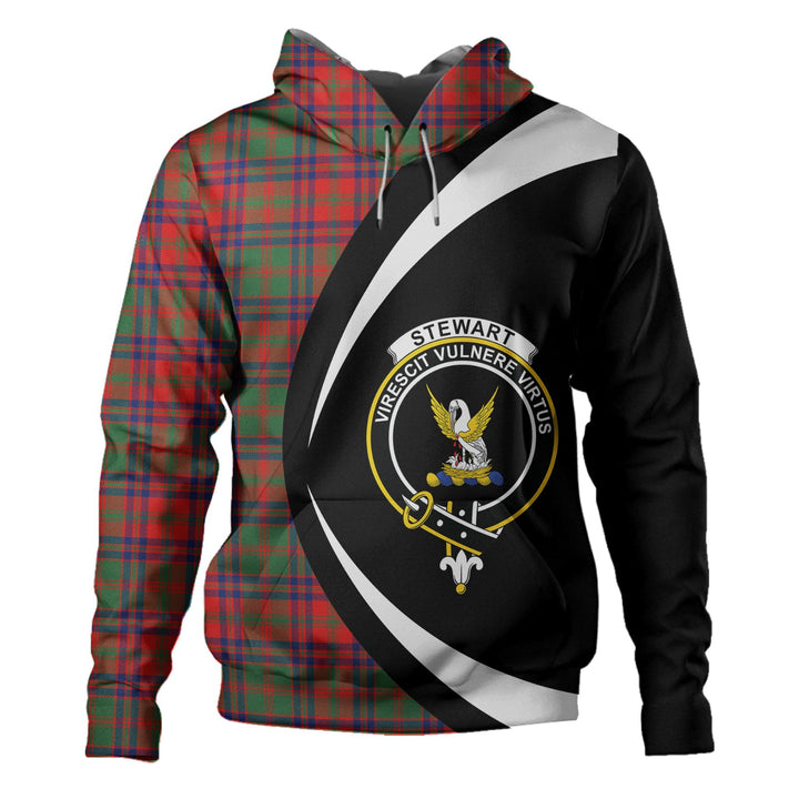 Stewart of Killiecrankie Modern Clan Badge Tartan Hoodie Circle Style