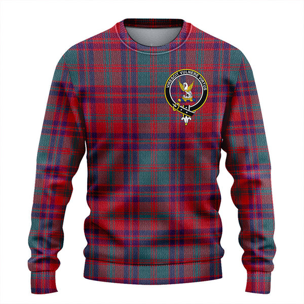 Stewart of Killiecrankie Weathered Clan Badge Tartan Knitted Sweater