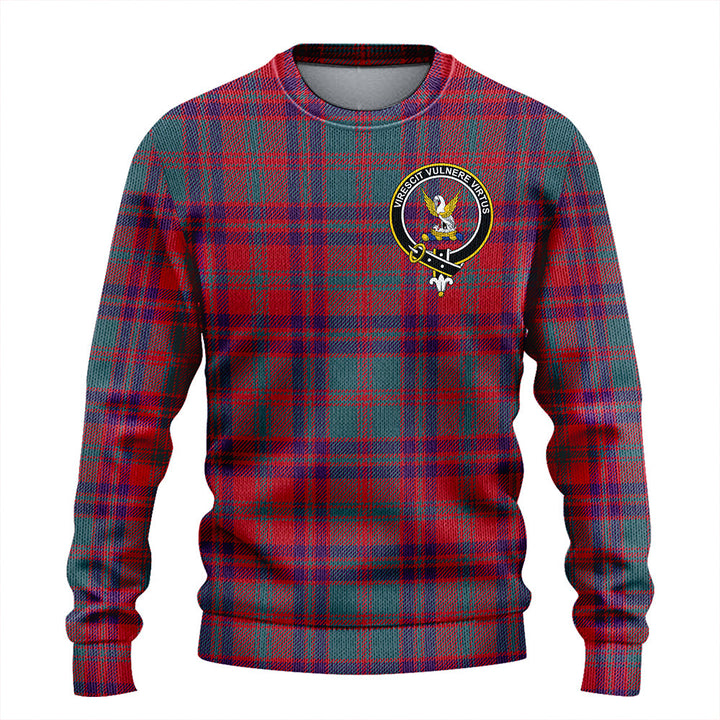 Stewart of Killiecrankie Weathered Clan Badge Tartan Knitted Sweater