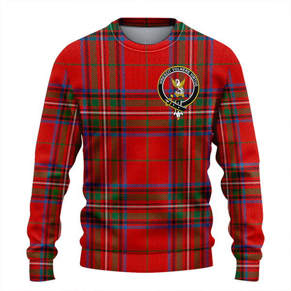 Stewart of Rothesay Ancient Clan Badge Tartan Knitted Sweater