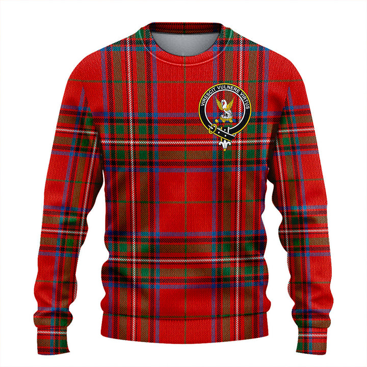 Stewart of Rothesay Ancient Clan Badge Tartan Knitted Sweater