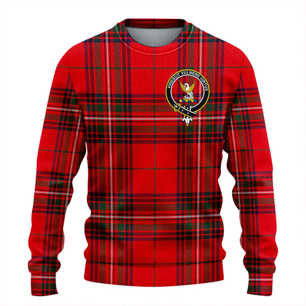 Stewart of Rothesay Modern Clan Badge Tartan Knitted Sweater