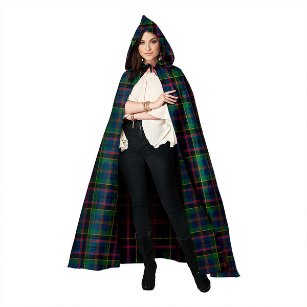 Stinson (Stephenson/Stevenson) Modern Clan Badge Tartan Hooded Cloak