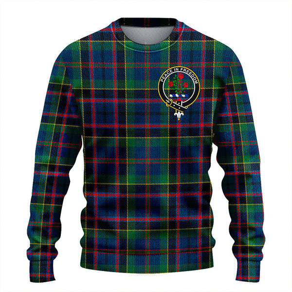 Stinson (Stephenson/Stevenson) Modern Clan Badge Tartan Knitted Sweater