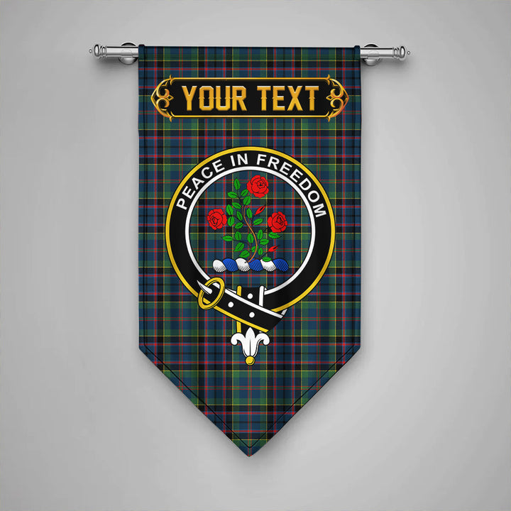 Stinson (Stephenson/Stevenson) Modern Clan Badge Tartan Gonfalon Personalize