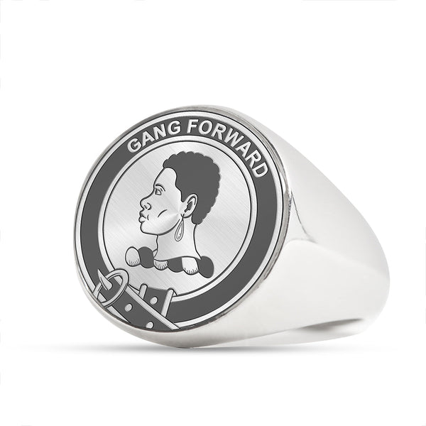 Stirling Clan Badge Engraved Signet Ring