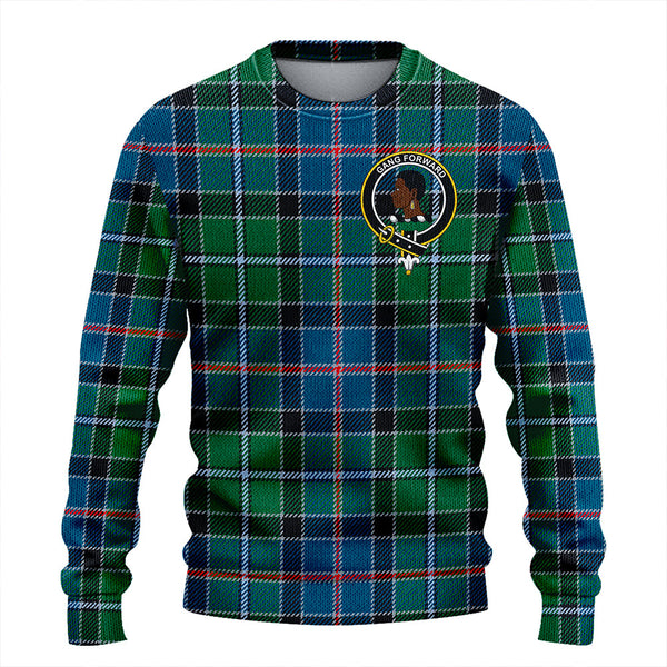Stirling Modern Clan Badge Tartan Knitted Sweater