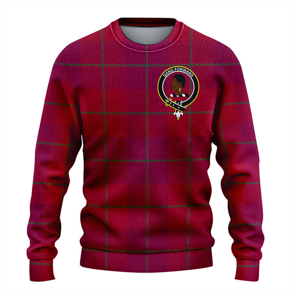 Stirling of Keir Modern Clan Badge Tartan Knitted Sweater