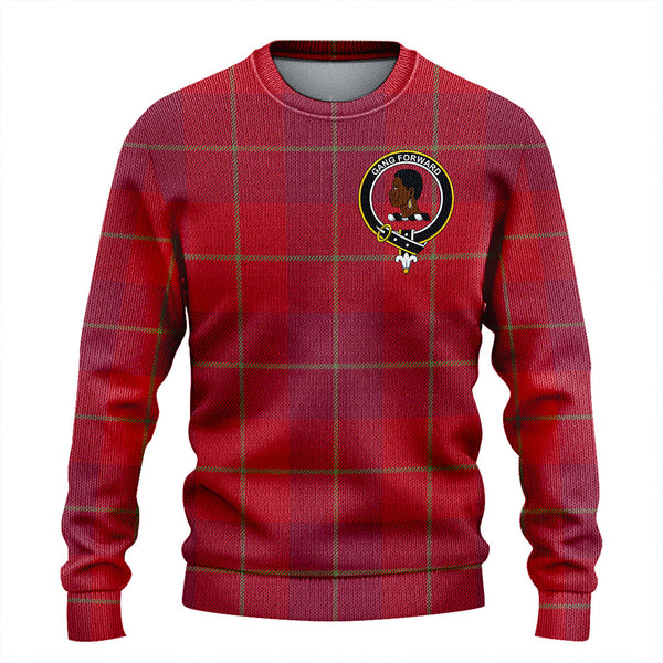 Stirling of Keir Weathered Clan Badge Tartan Knitted Sweater