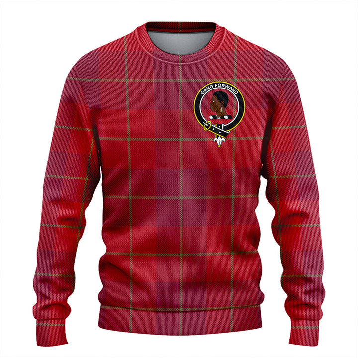 Stirling of Keir Weathered Clan Badge Tartan Knitted Sweater