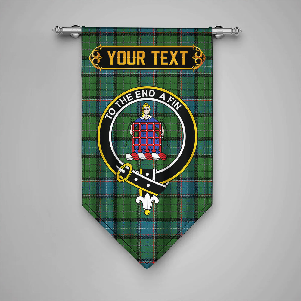 Scottish Tartan Skene of Cromar Modern Clan Badge Gonfalon Personalize