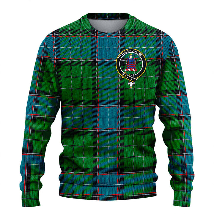 Storrie Ancient Clan Badge Tartan Knitted Sweater