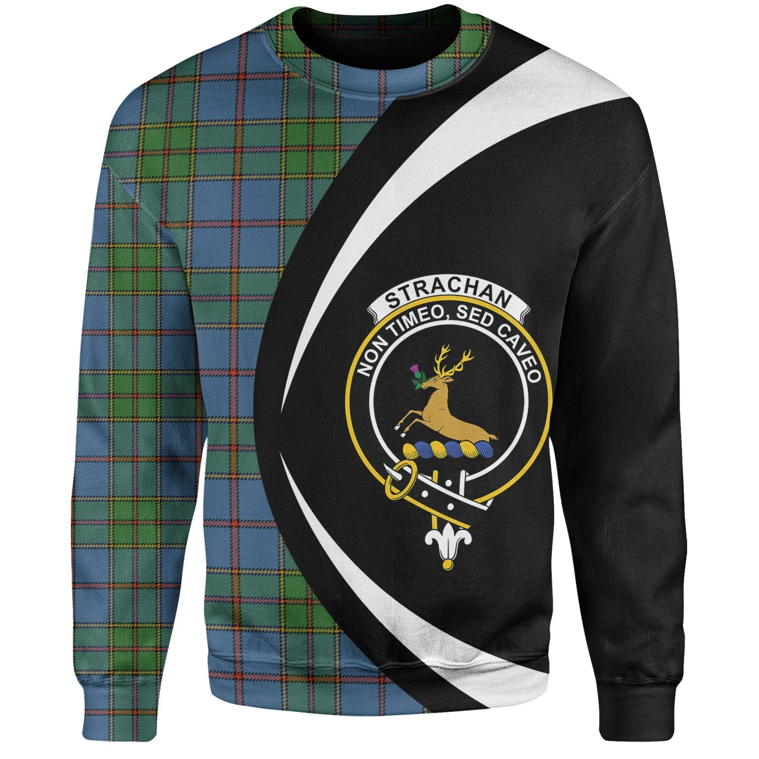 Scottish Tartan O'Rourke Ancient Clan Crewneck Sweatshirt Plaid Style