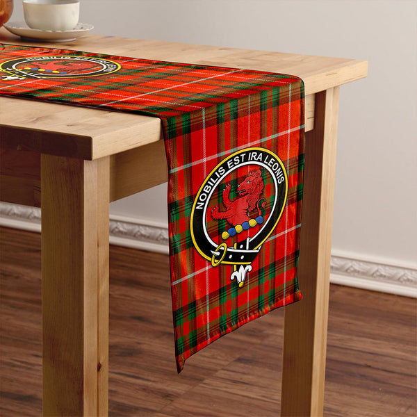 Stuart of Bute Ancient Clan Badge Tartan Table Runner