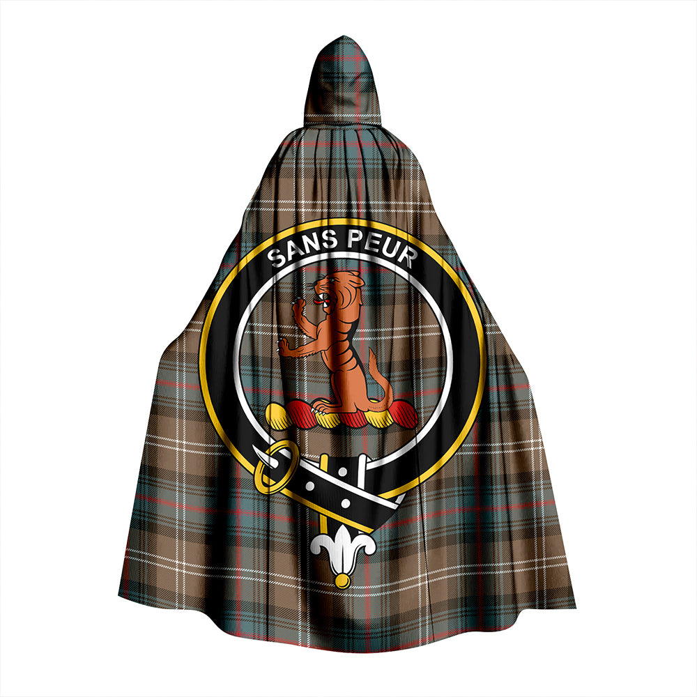 Sutherland Weathered Tartan Crest Hoodie