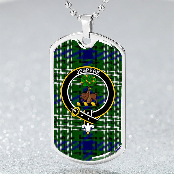 Swinton Clan Badge Classic Tartan Dog Tag Necklace