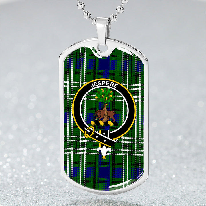 Swinton Clan Badge Classic Tartan Dog Tag Necklace