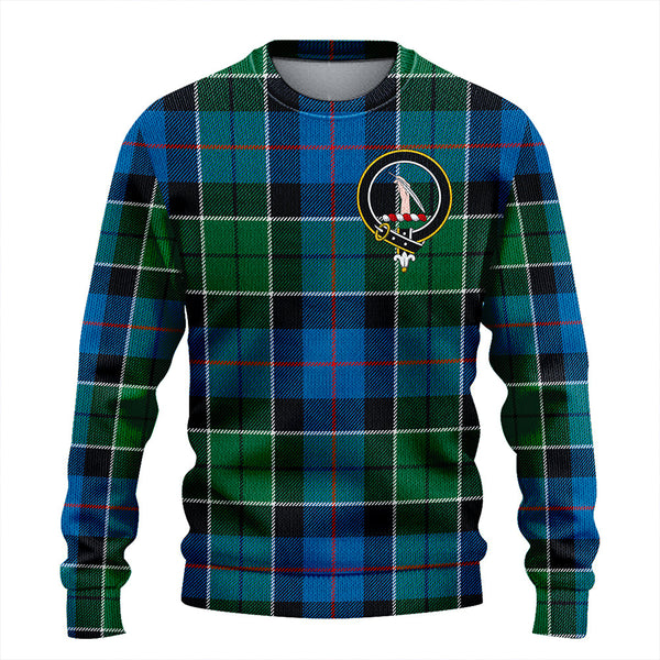 Syme Ancient Clan Badge Tartan Knitted Sweater