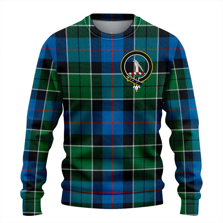 Syme Ancient Clan Badge Tartan Knitted Sweater