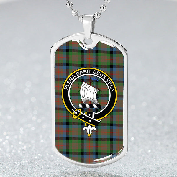 Tennant Ancient Clan Badge Classic Tartan Dog Tag Necklace
