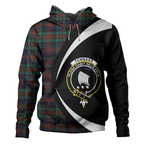 Tennant Modern Clan Badge Tartan Hoodie Circle Style