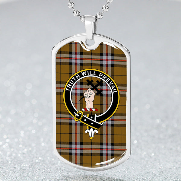 Thomson Camel #2 (Thompson Camel #2) Modern Clan Badge Classic Tartan Dog Tag Necklace