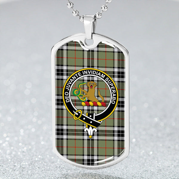 Thomson Camel (MacThomas/Thompson Camel) Ancient Clan Badge Classic Tartan Dog Tag Necklace