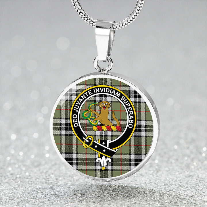 Thomson Camel (MacThomas/Thompson Camel) Ancient Clan Badge Tartan Classic Circle Necklace