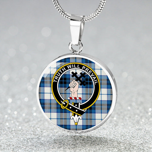Thomson Dance (Thompson Dance) Clan Badge Tartan Classic Circle Necklace